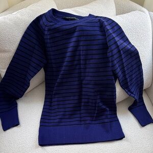 French Connection Navy Striped Sweater